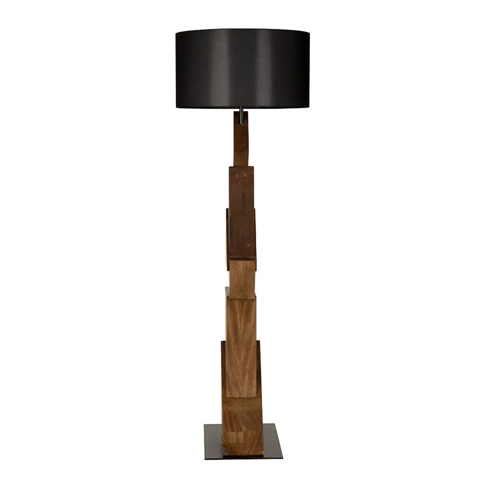 Noir Enigma I Floor Lamp With Shade