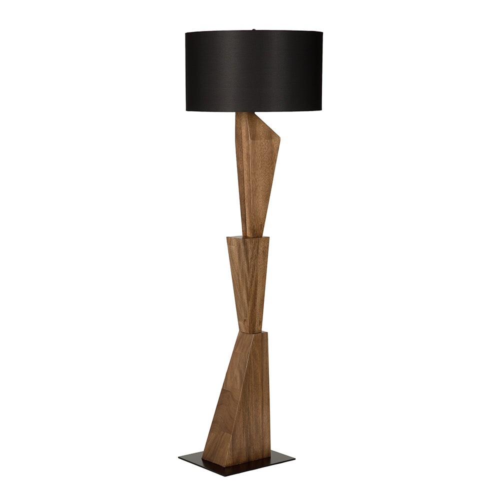 Noir Enigma Ii Floor Lamp With Shade