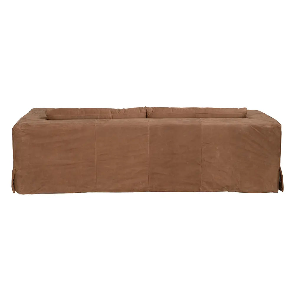 Noir Plato Sofa, Orris Brown Leather