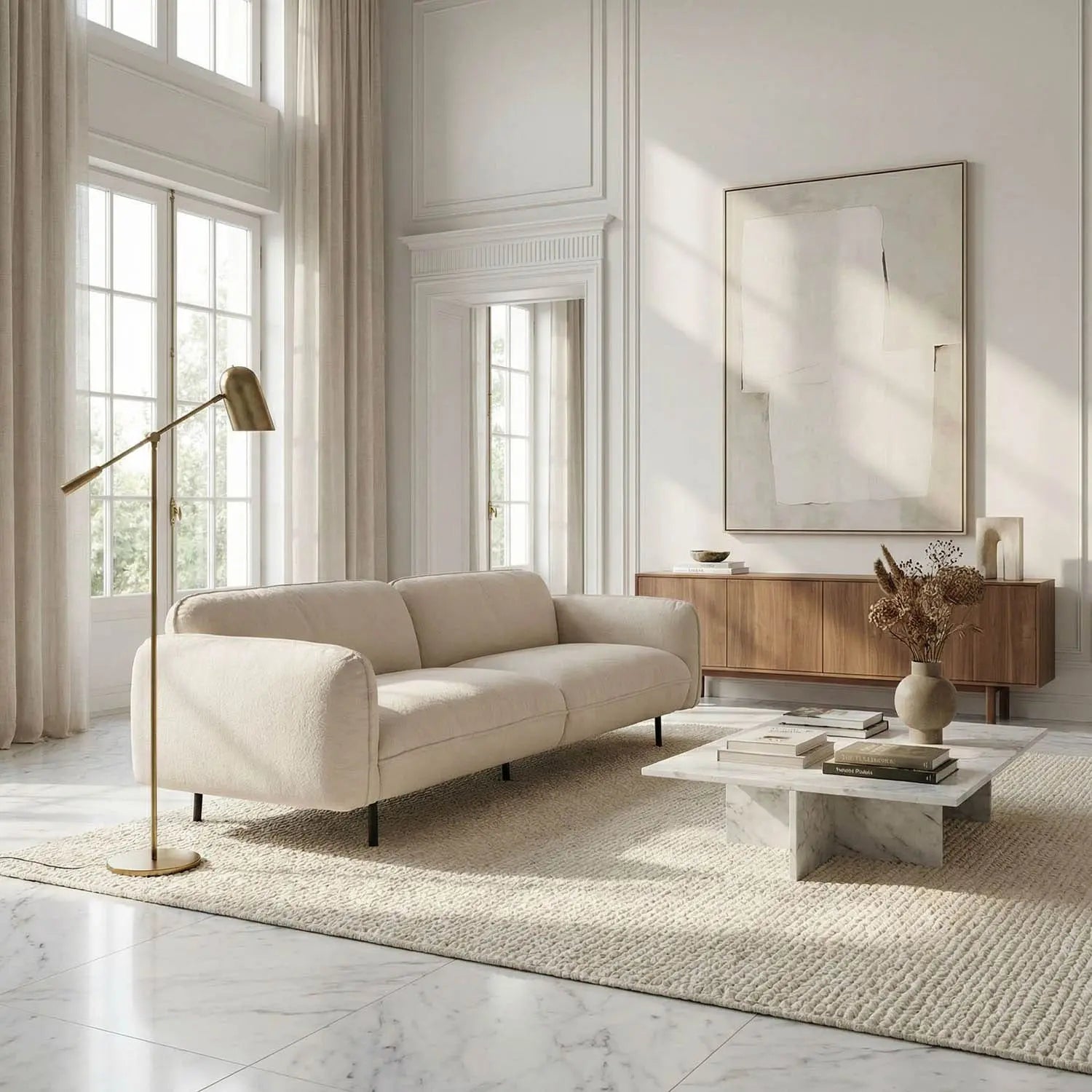 Noir Franklin Sofa, Performance Chenille Fabric