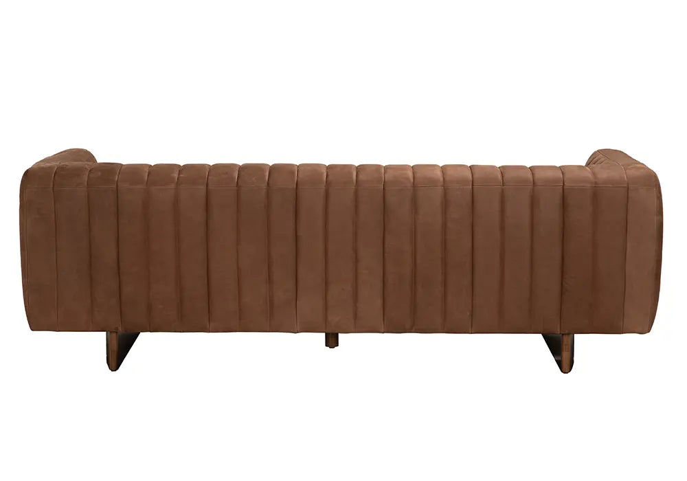Noir Khann Sofa, Orris Brown Leather