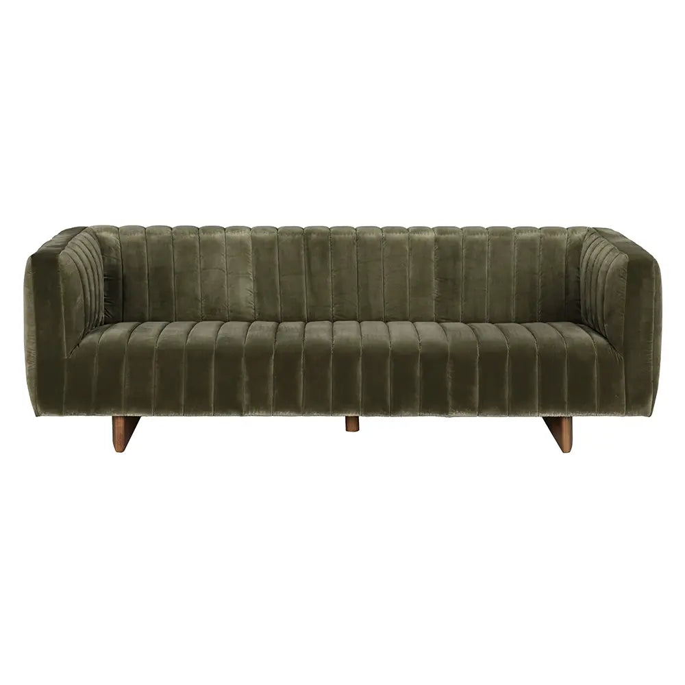Noir Khann Sofa, Green Performance Velvet