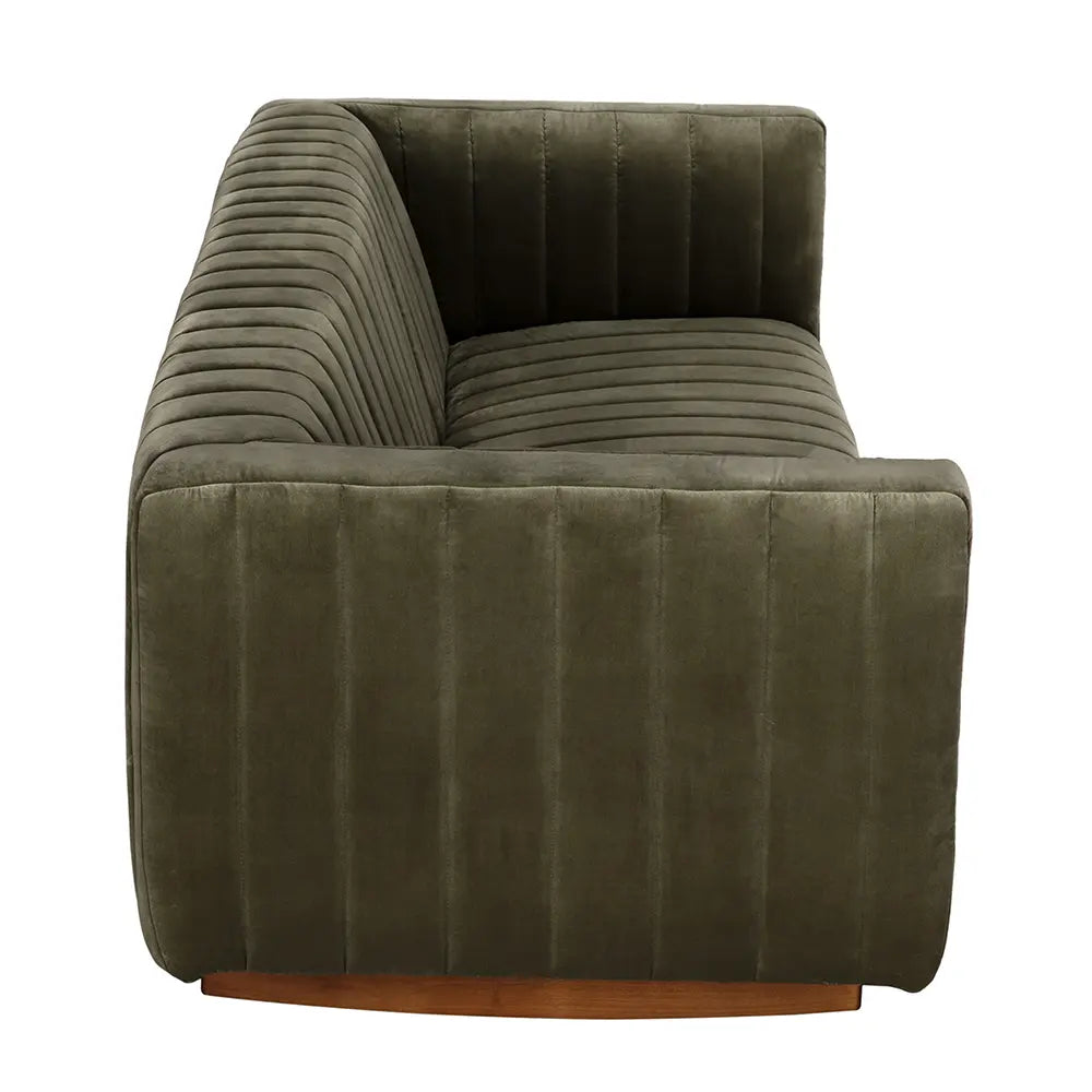 Noir Khann Sofa, Green Performance Velvet