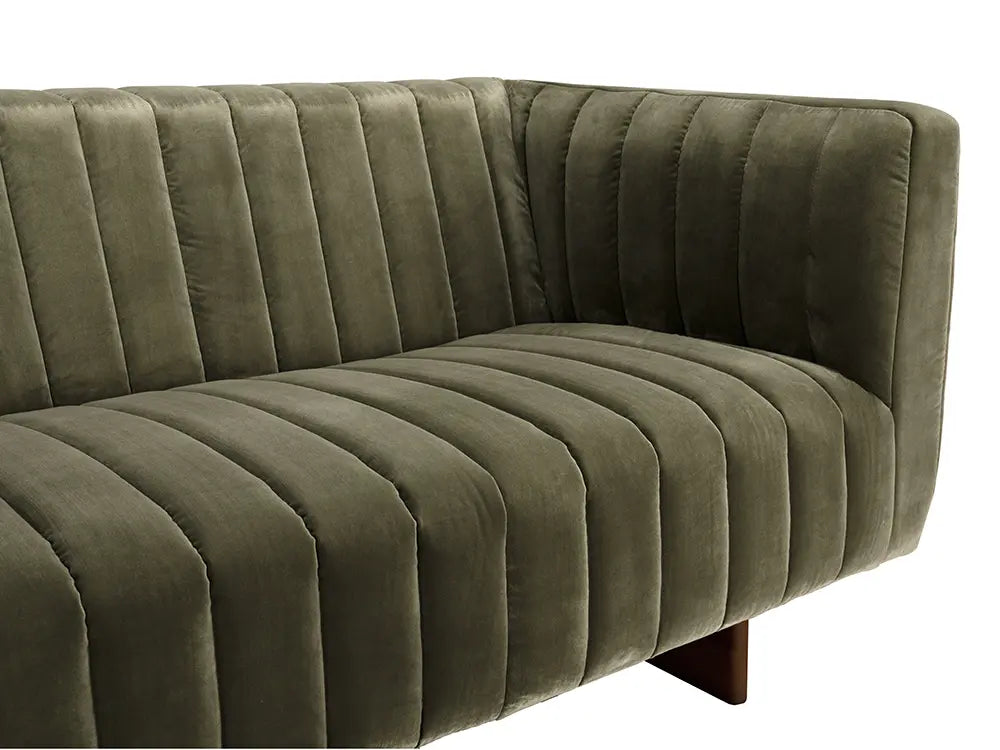 Noir Khann Sofa, Green Performance Velvet