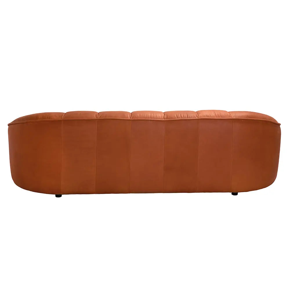 Noir Amadeus Sofa, Roman Red Leather