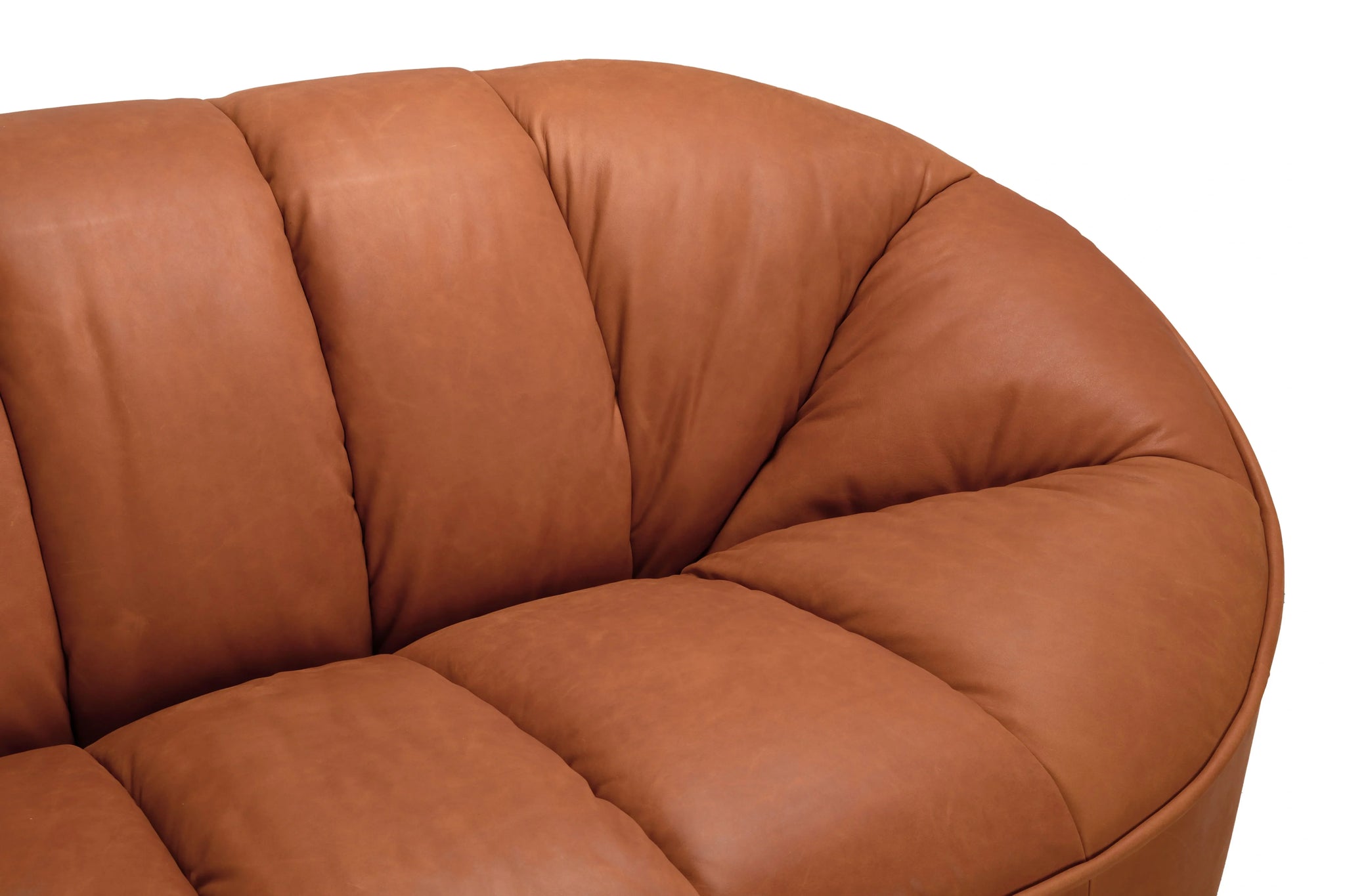 Noir Amadeus Sofa, Roman Red Leather
