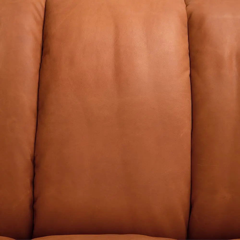 Noir Amadeus Sofa, Roman Red Leather