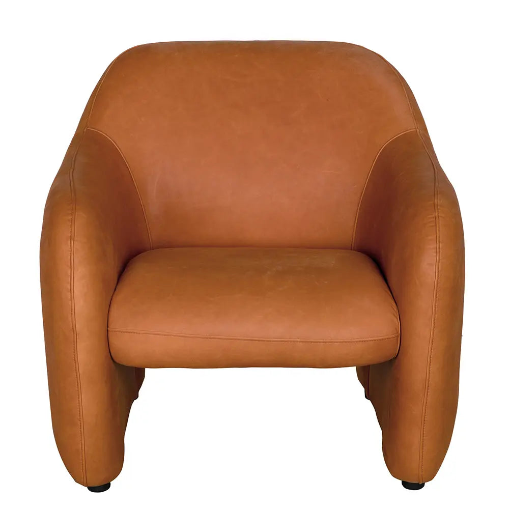 Noir Marx Chair, Roman Red Leather