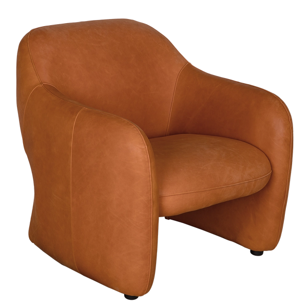 Noir Marx Chair, Roman Red Leather
