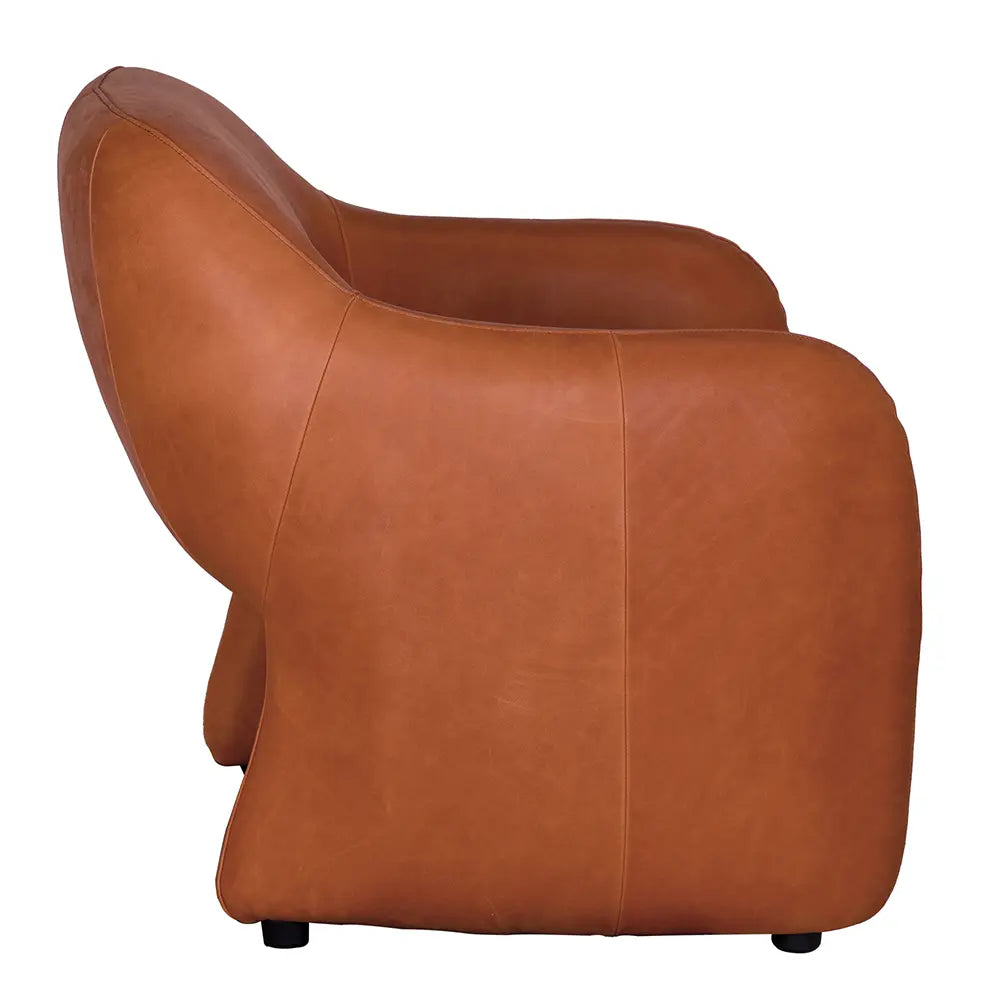 Noir Marx Chair, Roman Red Leather