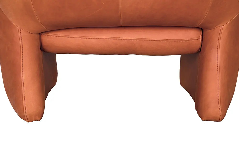 Noir Marx Chair, Roman Red Leather