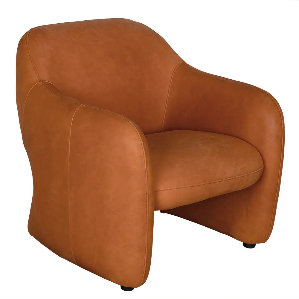 Noir Marx Chair, Roman Red Leather