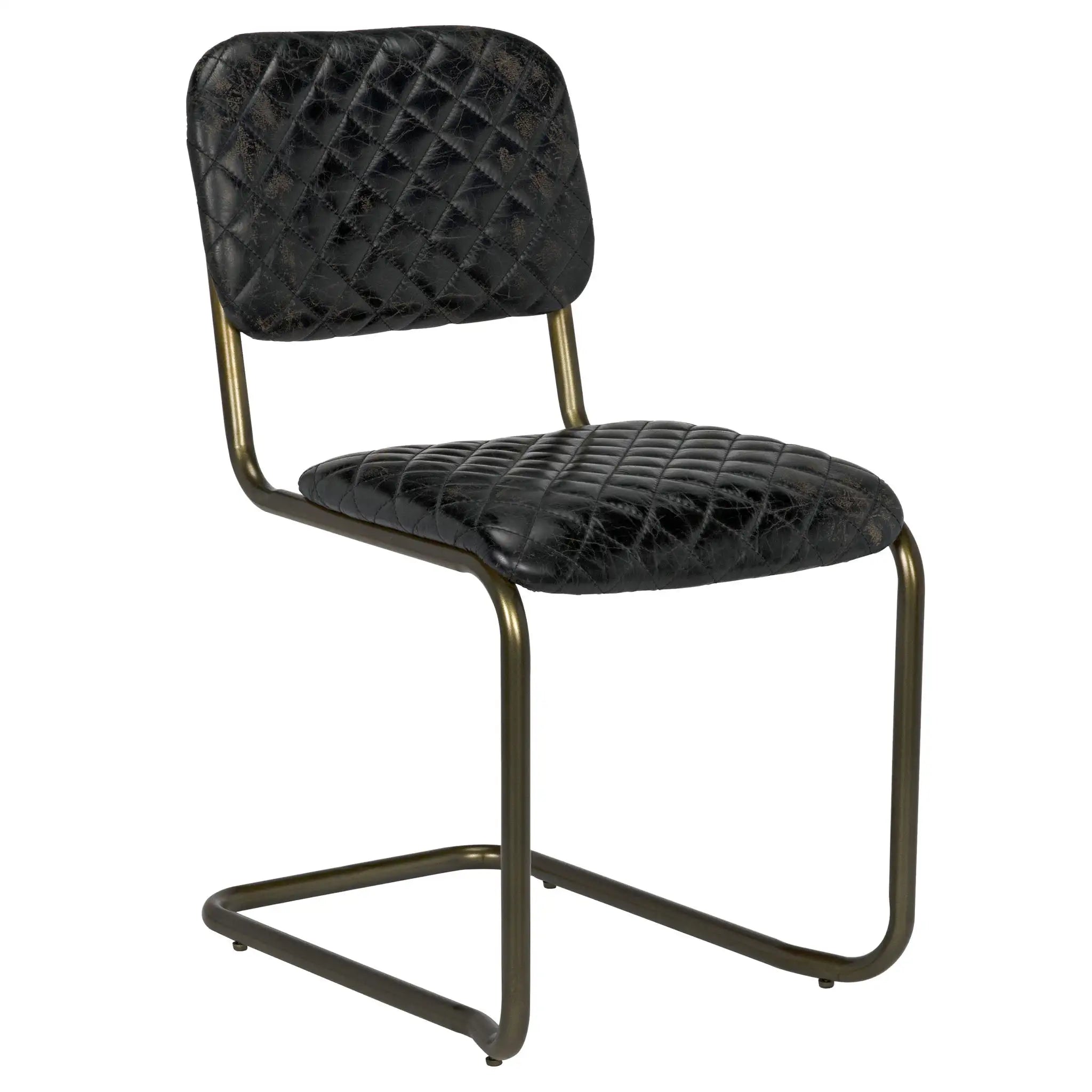 Noir 0037 Dining Chair, Steel And Leather