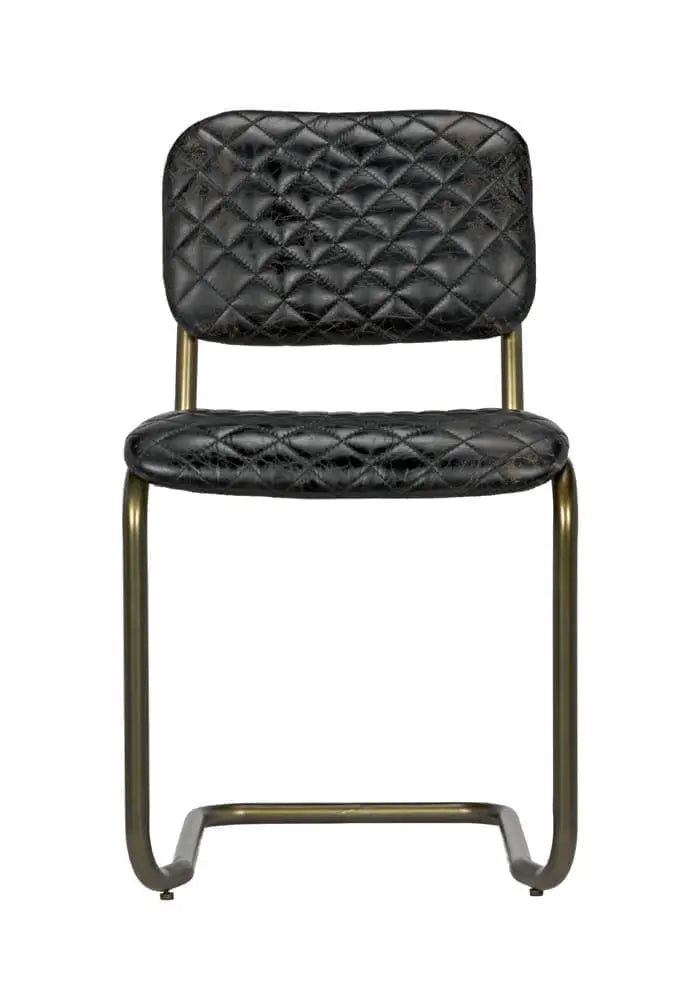 Noir 0037 Dining Chair, Steel And Leather