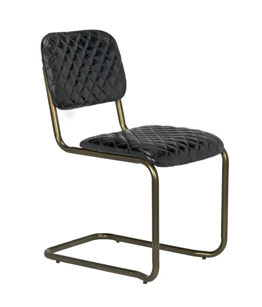 Noir 0037 Dining Chair, Steel And Leather