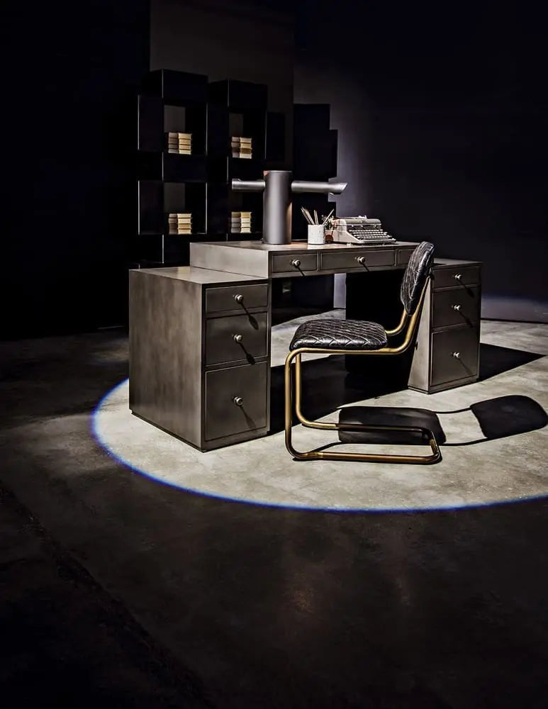 Noir 0037 Dining Chair, Steel And Leather