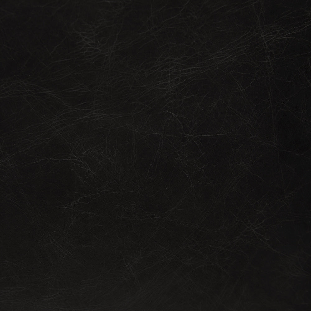 Noir Newton Dining Chair, Ebony Black Leather
