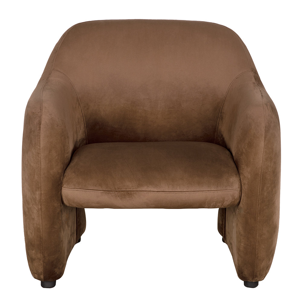 Noir Marx Chair, Brown Velvet