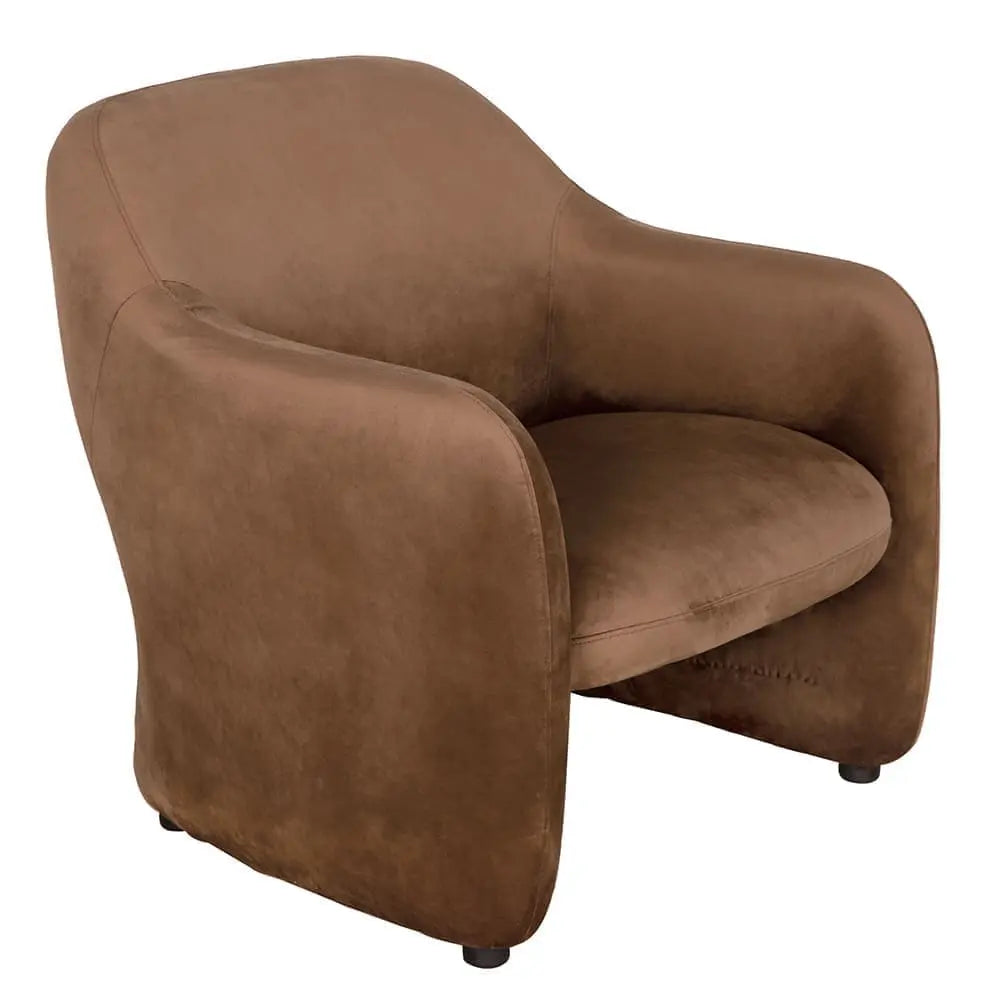 Noir Marx Chair, Brown Velvet