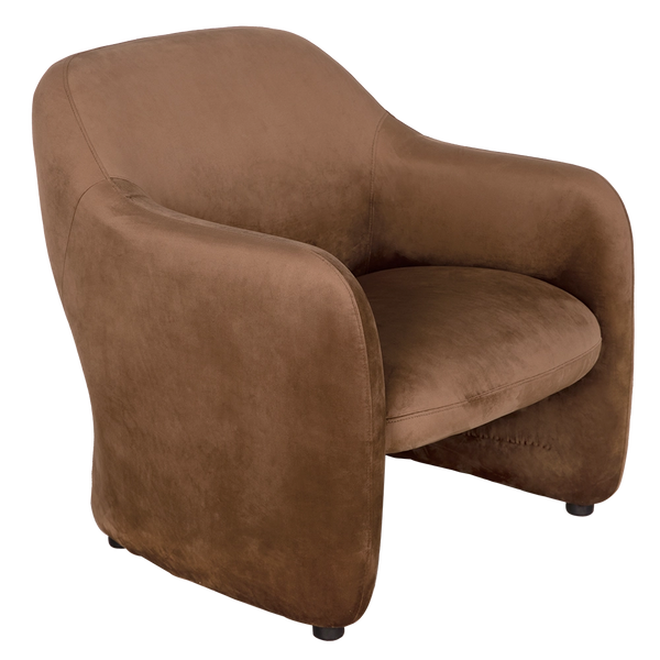 Noir Marx Chair, Brown Velvet