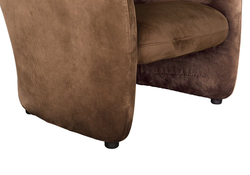 Noir Marx Chair, Brown Velvet