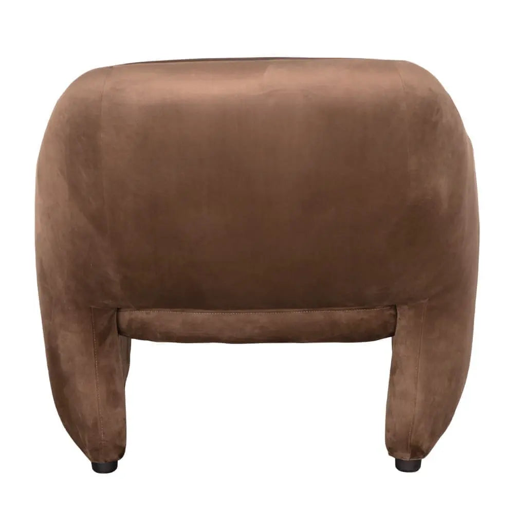 Noir Marx Chair, Brown Velvet