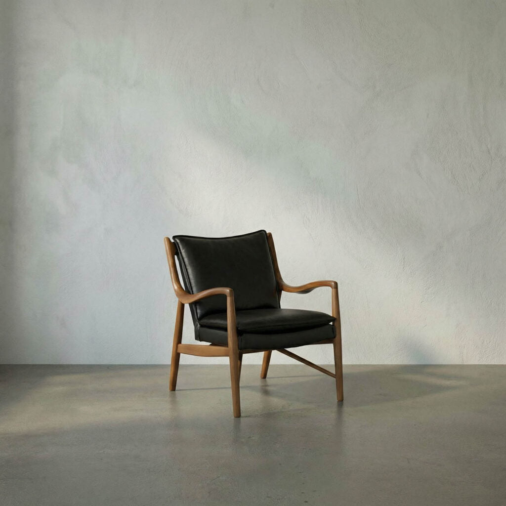 Noir Weston Chair With Black Leather