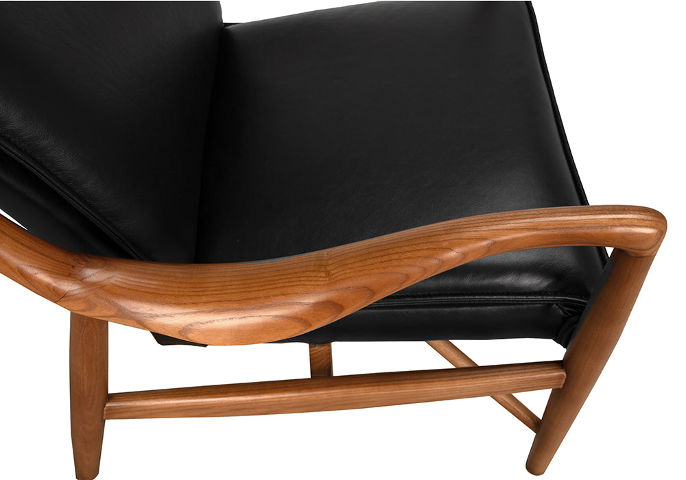 Noir Weston Chair With Black Leather