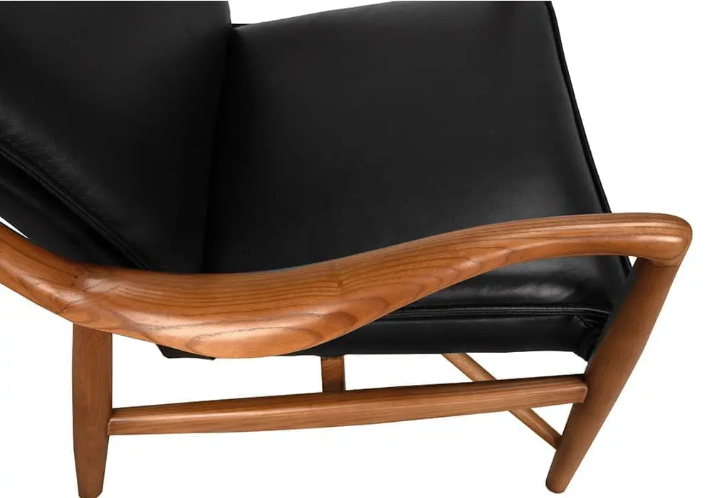 Noir Weston Chair With Black Leather