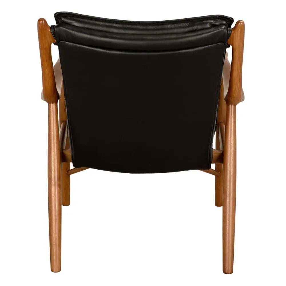 Noir Weston Chair With Black Leather