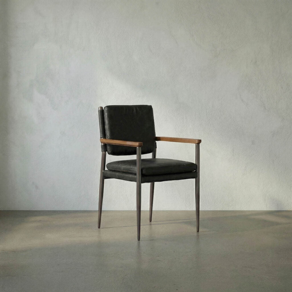 Noir Wooster Chair Dining Chair W Arms