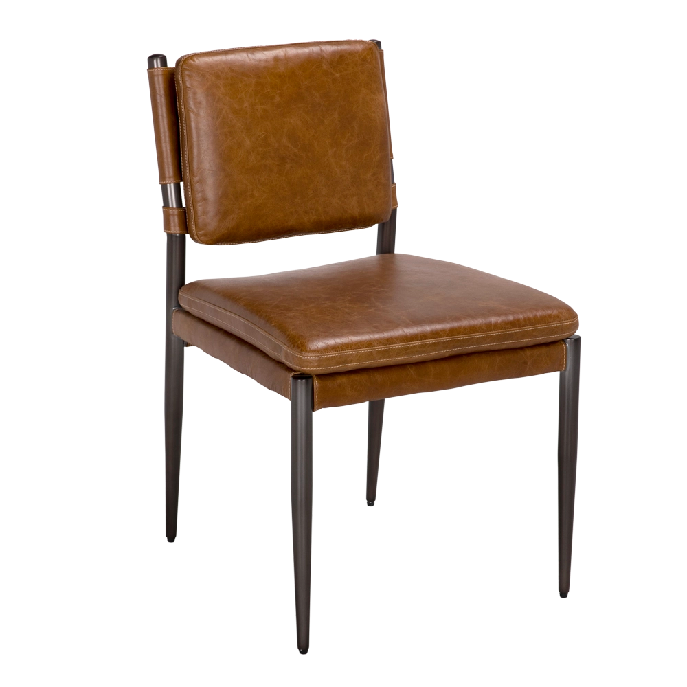 Noir Wooster Dining Chair, Brown
