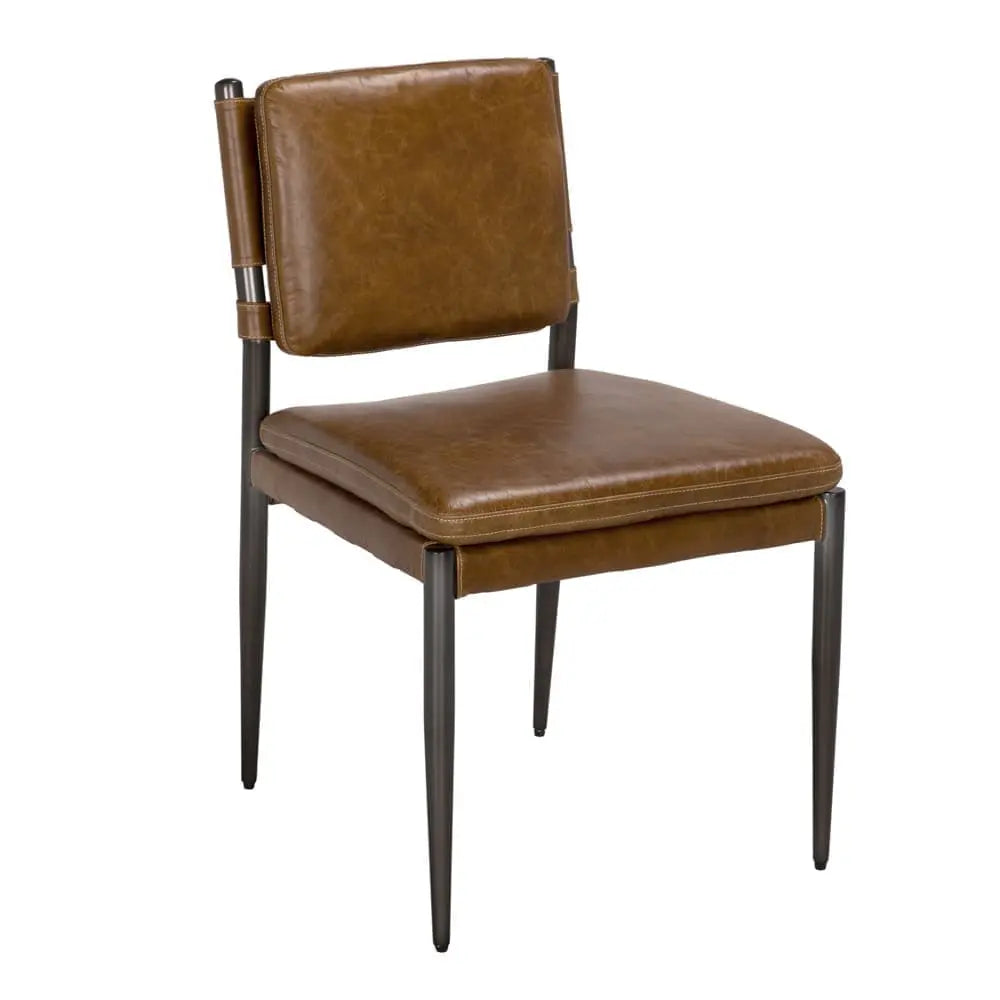 Noir Wooster Dining Chair, Brown