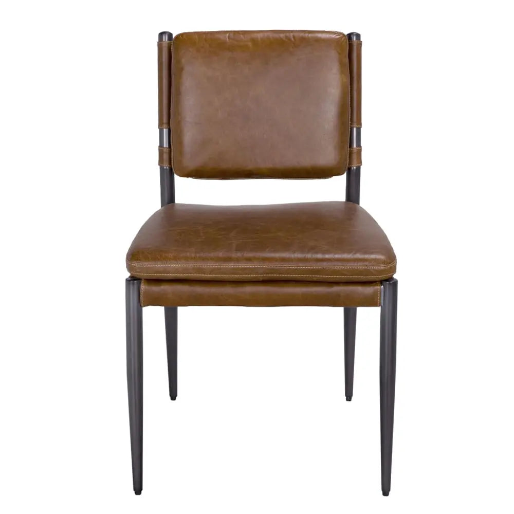 Noir Wooster Dining Chair, Brown