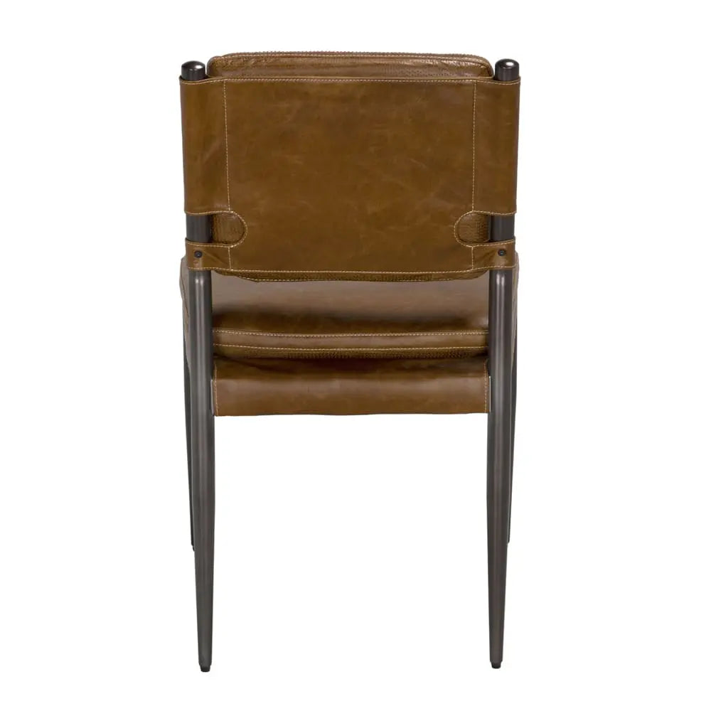 Noir Wooster Dining Chair, Brown