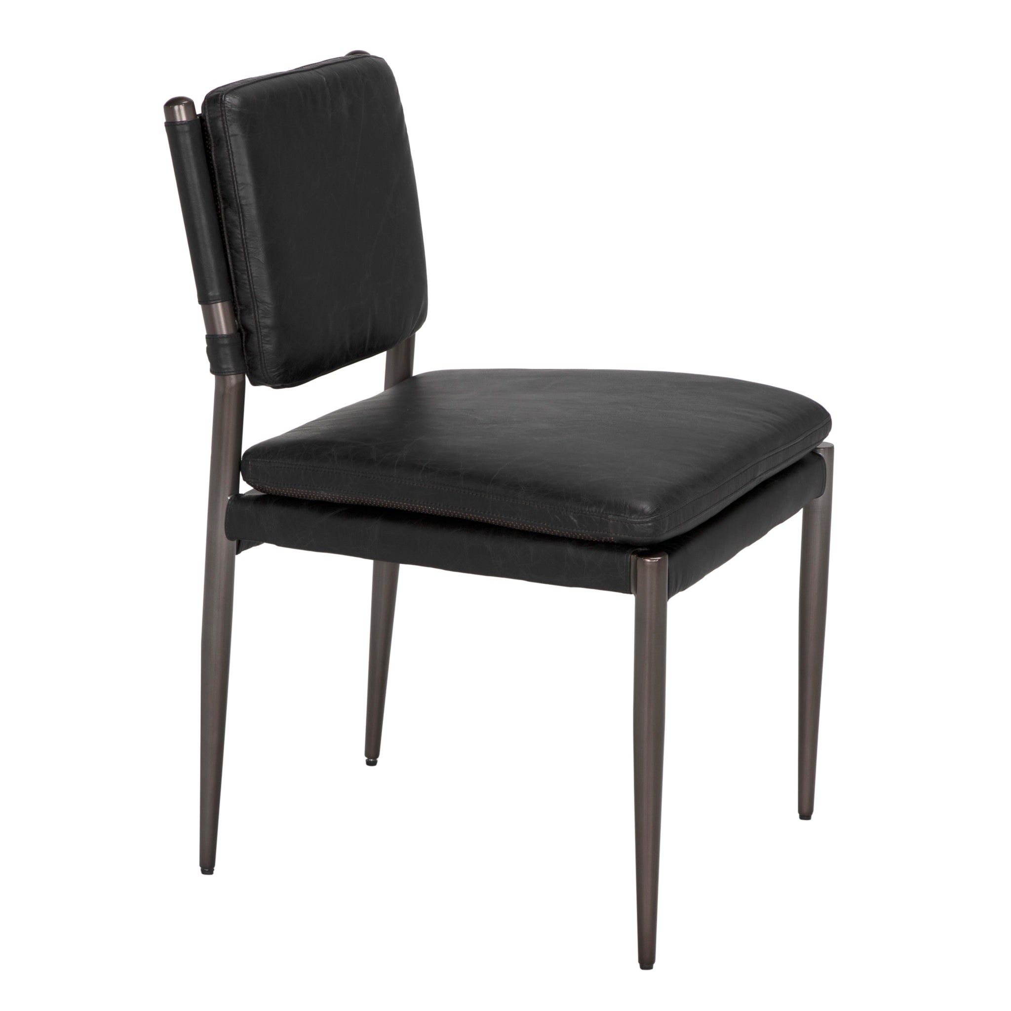 Noir Wooster Dining Chair, Black