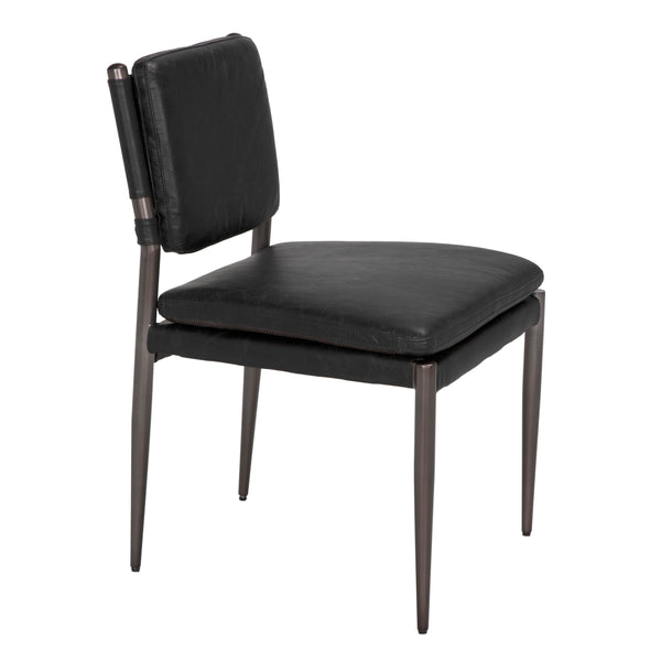 Noir Wooster Dining Chair, Black