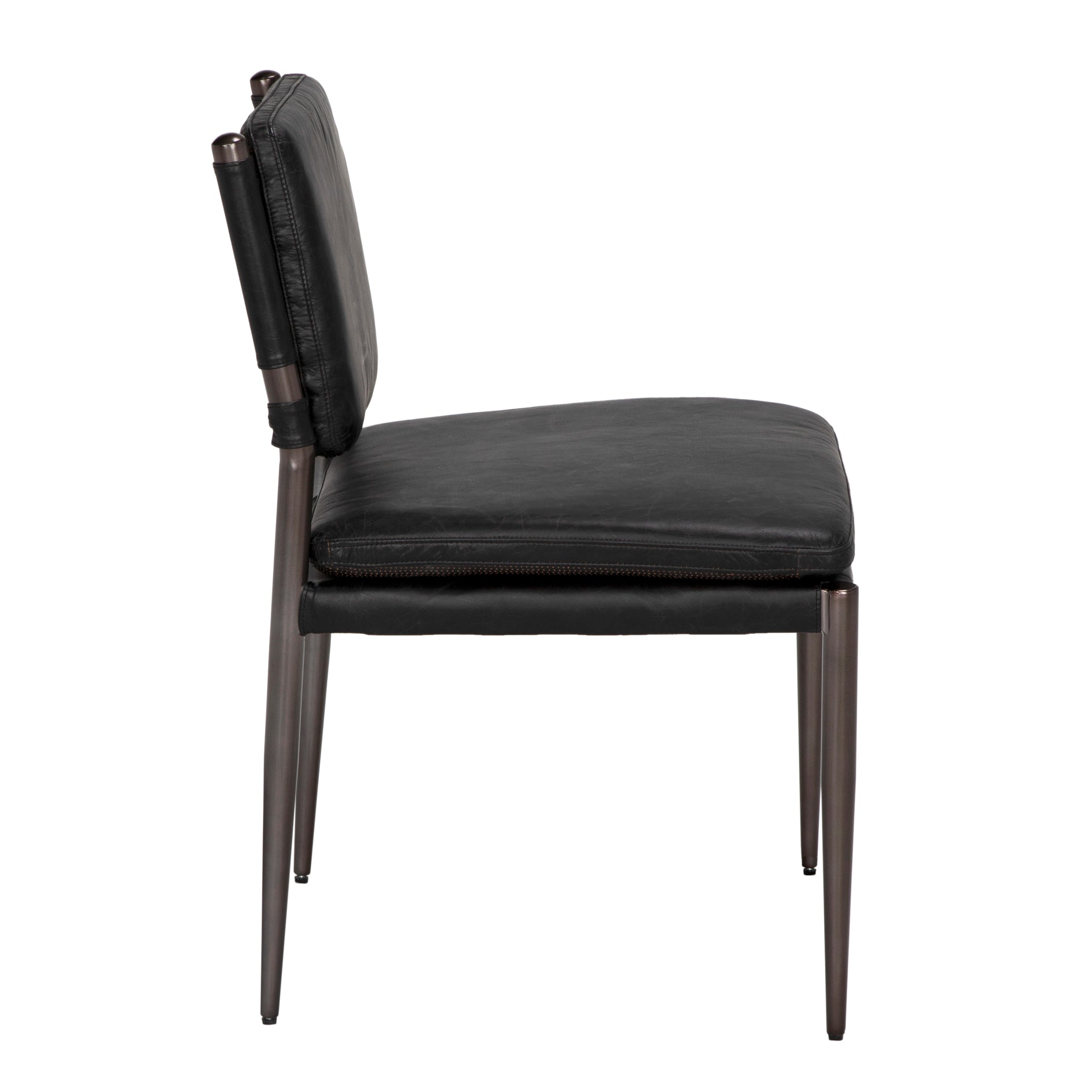 Noir Wooster Dining Chair, Black