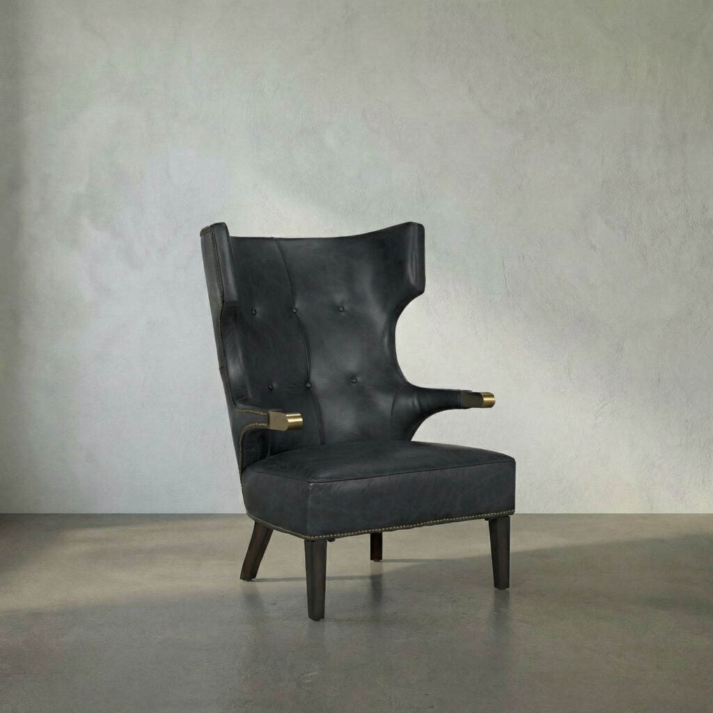 Noir Heracles Chair, Leather