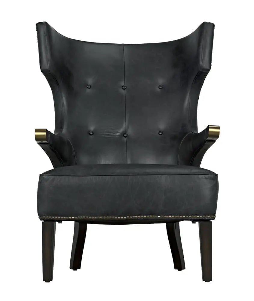 Noir Heracles Chair, Leather