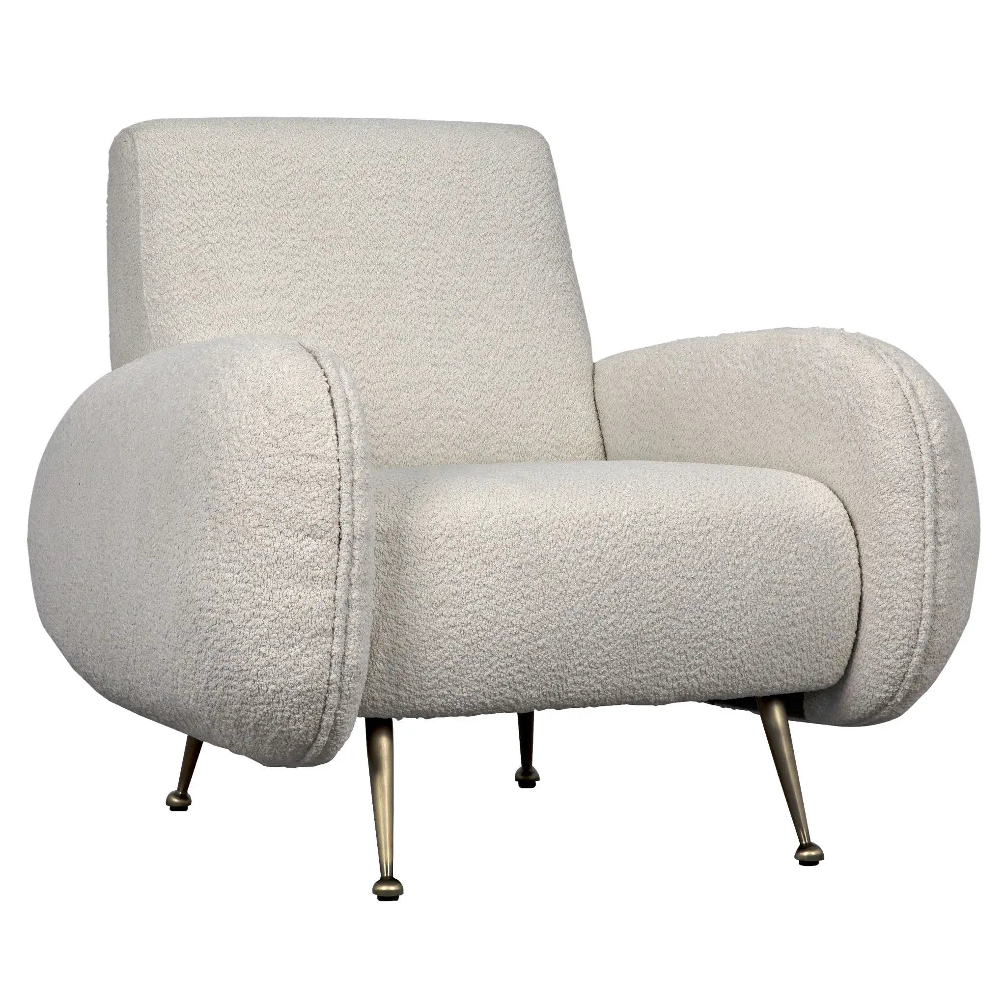Noir Hera Chair, Boucle Fabric