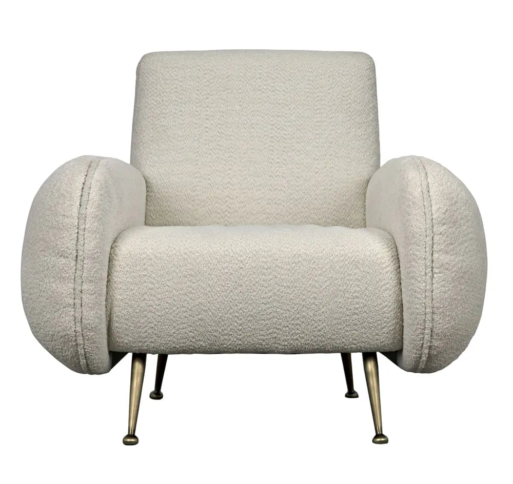 Noir Hera Chair, Boucle Fabric
