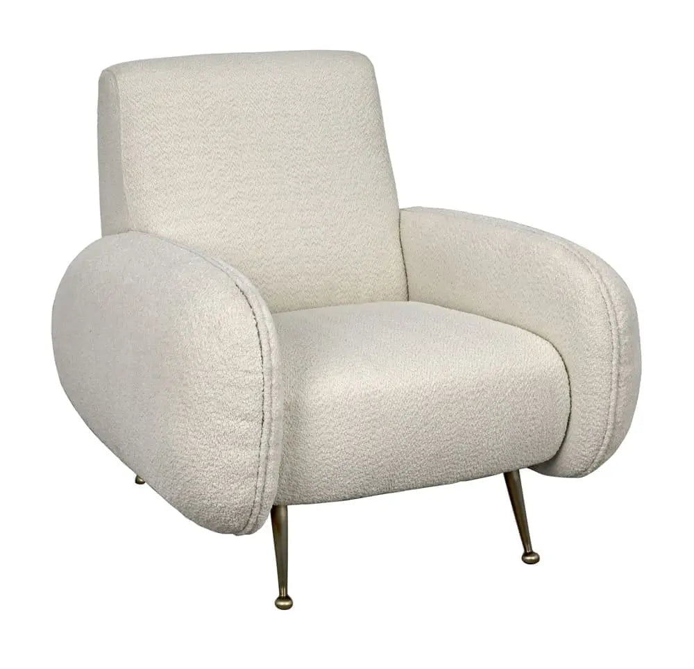 Noir Hera Chair, Boucle Fabric