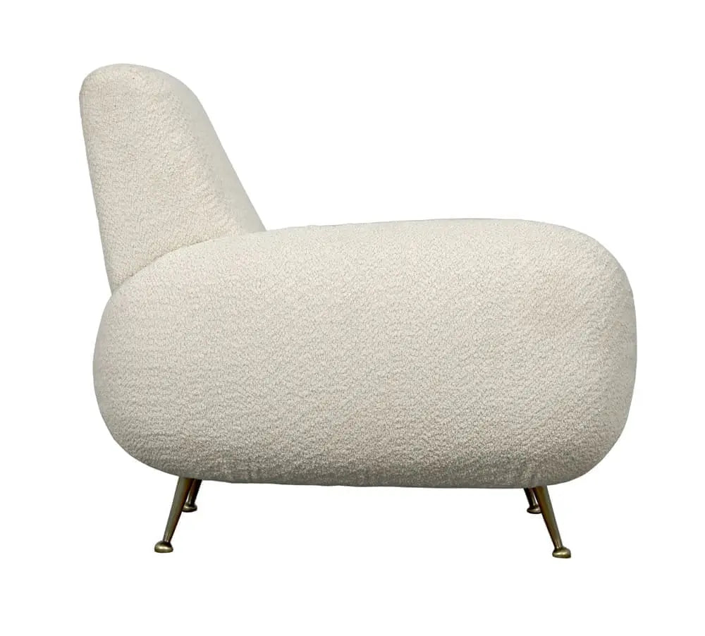 Noir Hera Chair, Boucle Fabric
