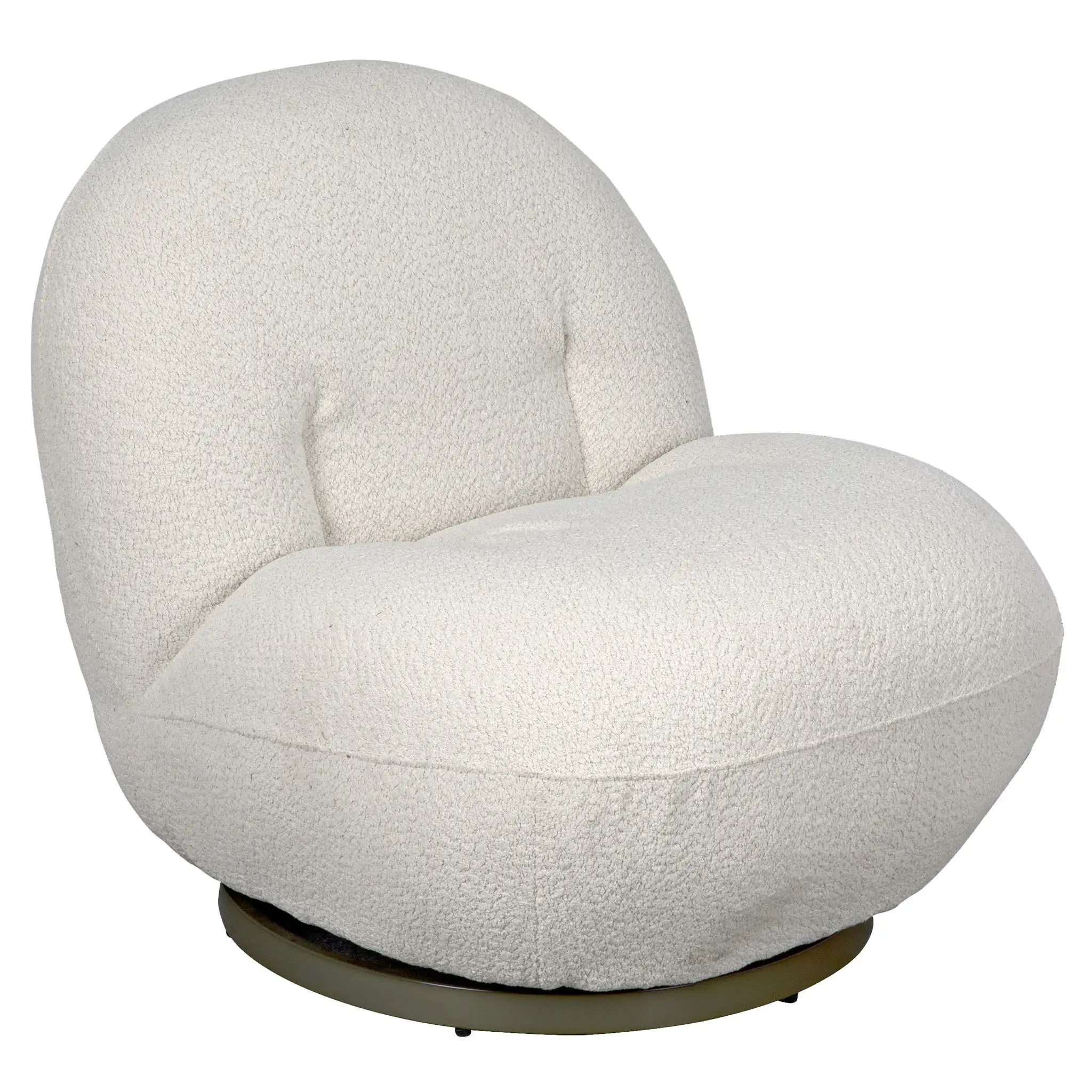 Noir Artemis Chair, Boucle Fabric