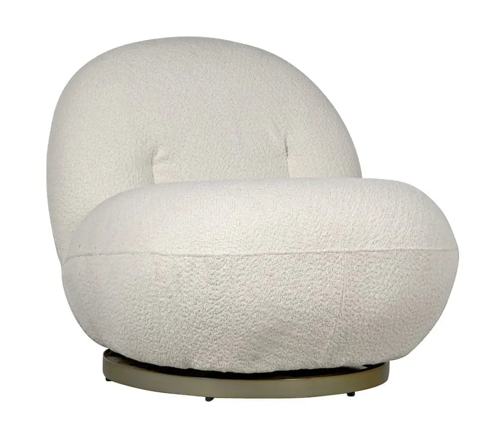 Noir Artemis Chair, Boucle Fabric