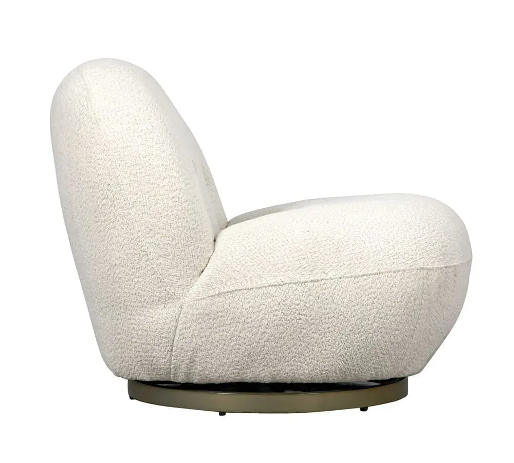 Noir Artemis Chair, Boucle Fabric