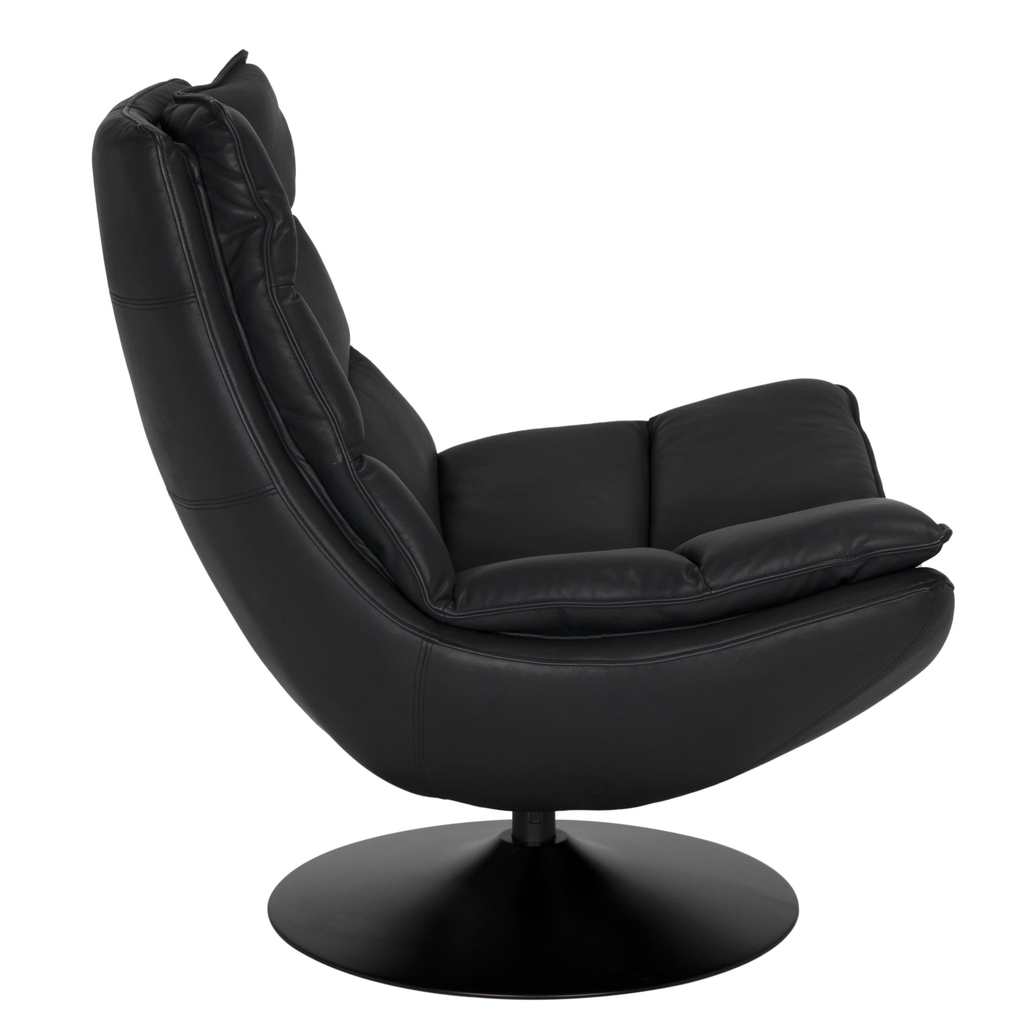 Noir Dante Swivel Chair
