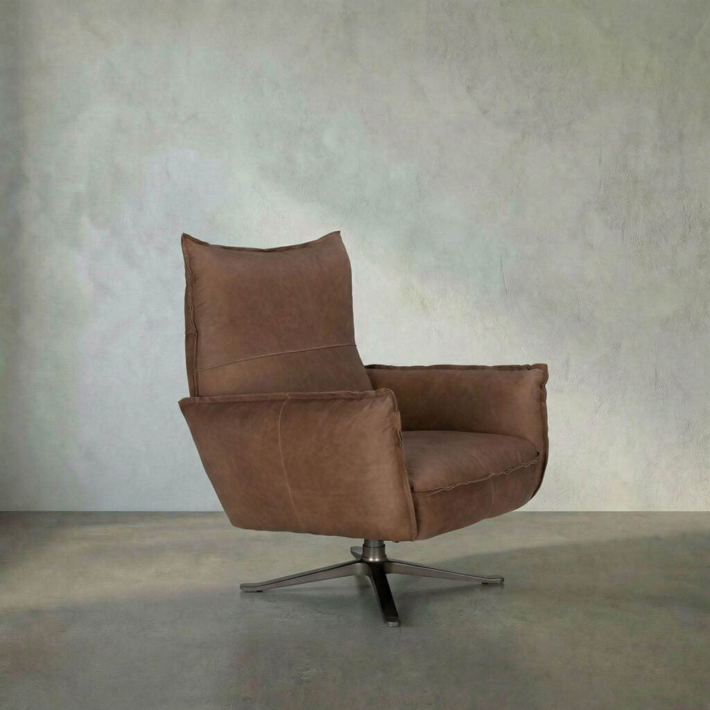 Noir Lawrenceville Swivel Chair