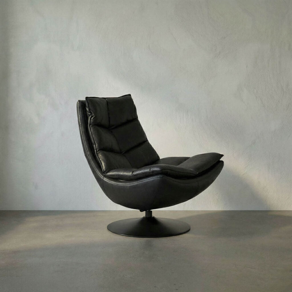Noir Dante Swivel Chair
